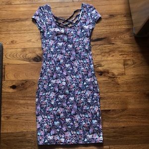 Floral body con dress